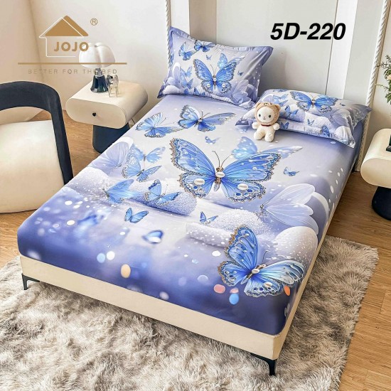 Husa de Pat cu 2 Fete de Perne din bumbac finet Huse 160 x 200 cm