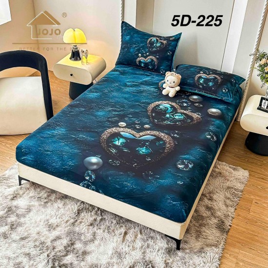 Husa de Pat cu 2 Fete de Perne din bumbac finet Huse 160 x 200 cm