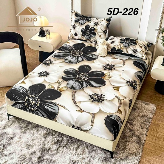 Husa de Pat cu 2 Fete de Perne din bumbac finet Huse 160 x 200 cm