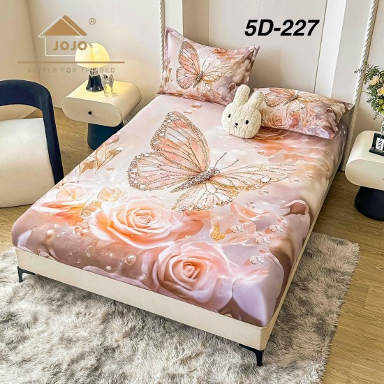 Husa de Pat cu 2 Fete de Perne din bumbac finet Huse 160 x 200 cm