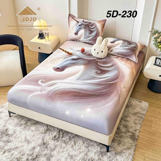 Husa de Pat cu 2 Fete de Perne din bumbac finet Huse 160 x 200 cm