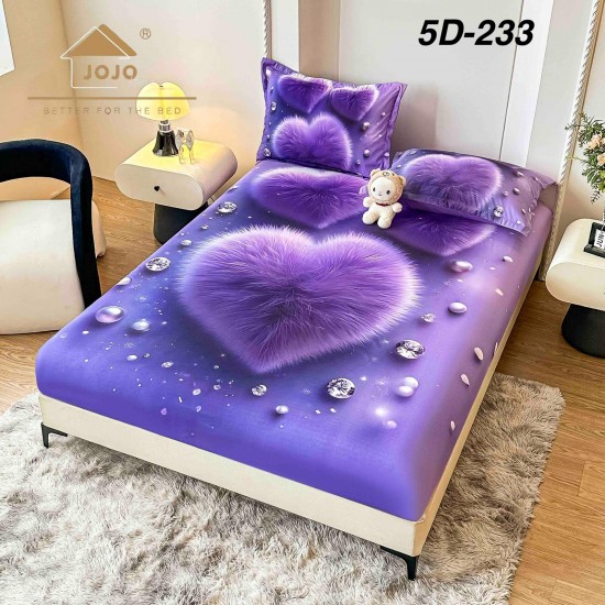 Husa de Pat cu 2 Fete de Perne din bumbac finet Huse 160 x 200 cm