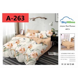 Lenjerie de Pat din Finet, 6 Piese, Pat 2 Persoane