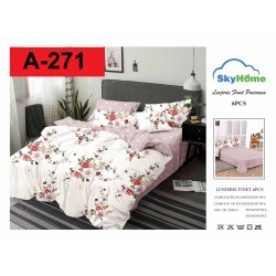 Lenjerie de Pat din Finet, 6 Piese, Pat 2 Persoane