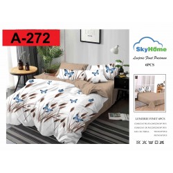 Lenjerie de Pat din Finet, 6 Piese, Pat 2 Persoane