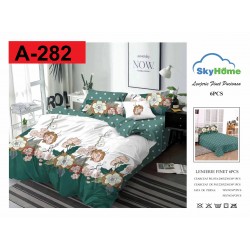 Lenjerie de Pat din Finet, 6 Piese, Pat 2 Persoane