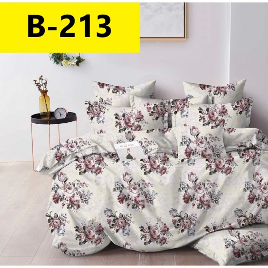 Lenjerie de Pat din Finet, 6 Piese, Pat 2 Persoane Lenjerii bumbac finet 2 persoane 6 piese