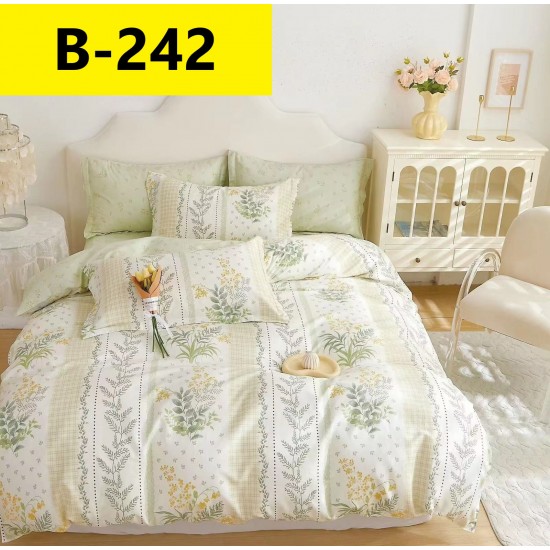 Lenjerie de Pat din Finet, 6 Piese, Pat 2 Persoane Lenjerii bumbac finet 2 persoane 6 piese