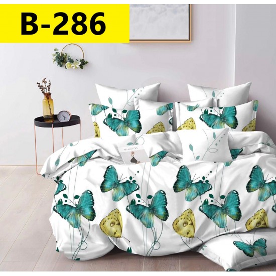 Lenjerie de Pat din Finet, 6 Piese, Pat 2 Persoane Lenjerii bumbac finet 2 persoane 6 piese