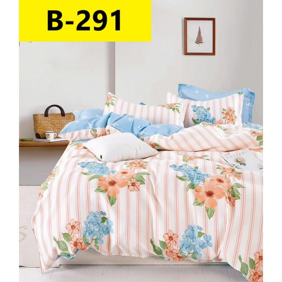 Lenjerie de Pat din Finet, 6 Piese, Pat 2 Persoane Lenjerii bumbac finet 2 persoane 6 piese