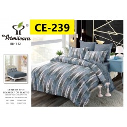 Lenjerie de Pat din Finet cu elastic, 6 Piese, Pat 2 Persoane