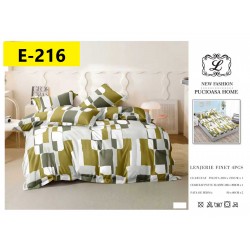 Lenjerii Bumbac Finet 2 persoane, 4 Piese, cearsaf pat cu elastic