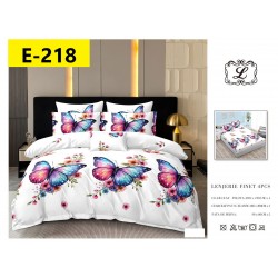 Lenjerii Bumbac Finet 2 persoane, 4 Piese, cearsaf pat cu elastic