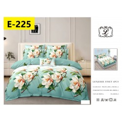 Lenjerii Bumbac Finet 2 persoane, 4 Piese, cearsaf pat cu elastic