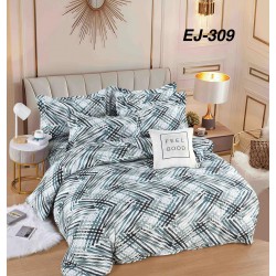 Lenjerie de Pat din Finet cu elastic, 6 Piese, Pat 2 Persoane