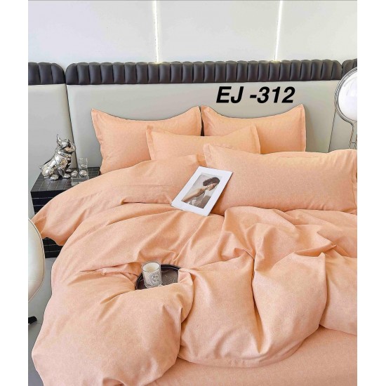 Lenjerie de Pat din Finet cu elastic, 6 Piese, Pat 2 Persoane Lenjerii bumbac finet 2 persoane 6 piese, cearșaf pat cu elastic