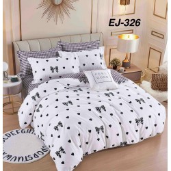 Lenjerie de Pat din Finet cu elastic, 6 Piese, Pat 2 Persoane