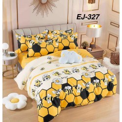 Lenjerie de Pat din Finet cu elastic, 6 Piese, Pat 2 Persoane