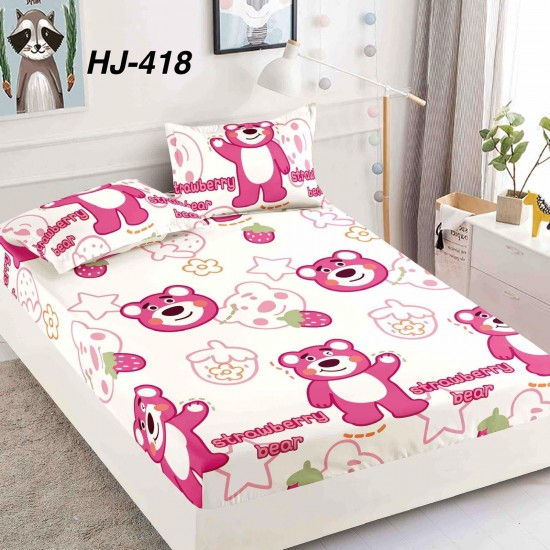 Husa de Pat cu 2 Fete de Perne din bumbac finet HUSE 180 x 200 cm