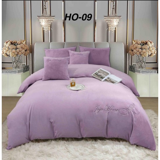 Lenjeri brodate ，blana artificiala de iepure cu fir scurt Lenjerii cocolino 2 persoane 6 piese