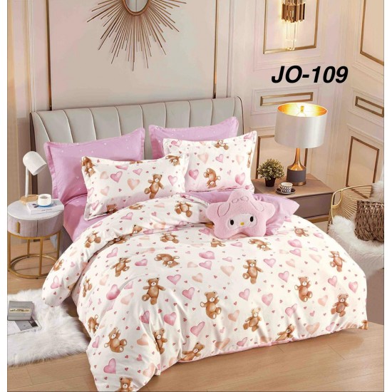 Lenjerie de Pat din Finet cu elastic, 6 Piese, Pat 2 Persoane Lenjerii bumbac finet 2 persoane 6 piese