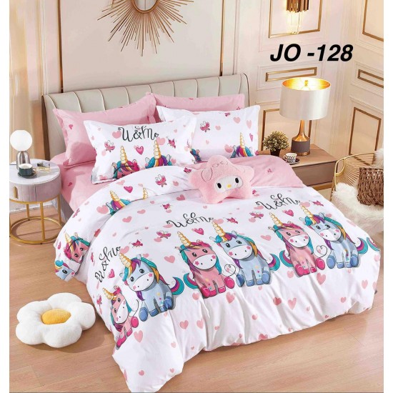 Lenjerie de Pat din Fine, 6 Piese, Pat 2 Persoane Oferta 1+1: Lenjerii de pat dublu, 6 piese, Jojo