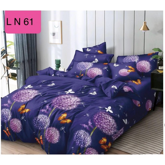 Lenjerie de Pat din Finet, 6 Piese, Pat 2 Persoane Lenjerii bumbac finet 2 persoane 6 piese