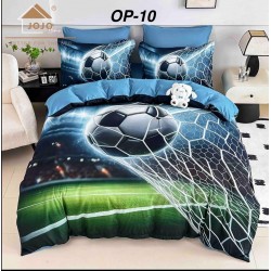 Lenjerii Bumbac Finet 1 persoana, 4 Piese, 5D cearsaf pat cu elastic