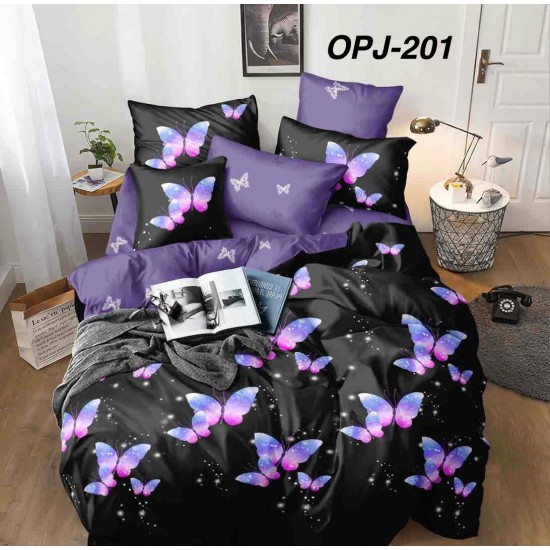 Lenjerii Bumbac Finet 1 persoana, 4 Piese, cearsaf pat clasic Lenjerii bumbac finet 1 persoană 4 piese