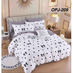 Lenjerii Bumbac Finet 1 persoana, 4 Piese, cearsaf pat clasic