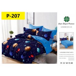 Lenjerie de Pat din Finet, 6 Piese, Pat 2 Persoane