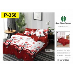 Lenjerie de Pat din Finet, 6 Piese, Pat 2 Persoane