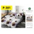 Lenjerie de Pat din Finet, 6 Piese, Pat 2 Persoane