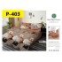Lenjerie de Pat din Finet, 6 Piese, Pat 2 Persoane
