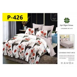 Lenjerie de Pat din Finet, 6 Piese, Pat 2 Persoane