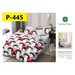 Lenjerie de Pat din Finet, 6 Piese, Pat 2 Persoane