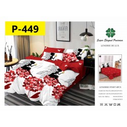 Lenjerie de Pat din Finet, 6 Piese, Pat 2 Persoane