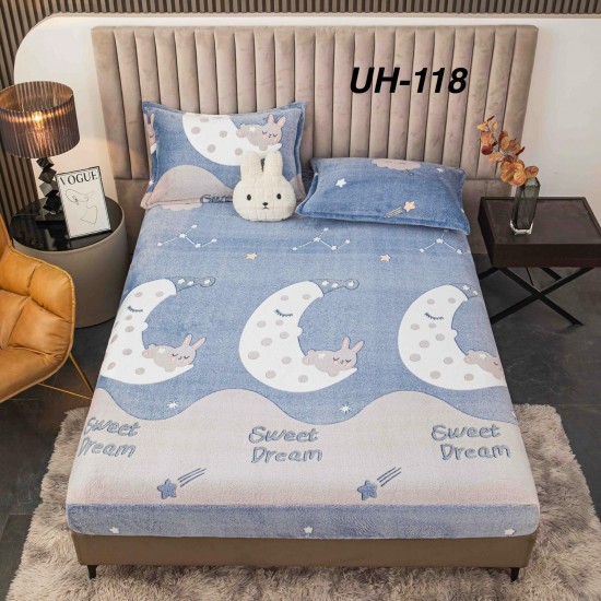 Husa de Pat cu 2 Fete de Perne Cocolino Huse cocolino 2 persoane cu elastic