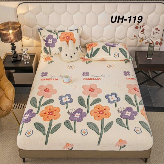 Husa de Pat cu 2 Fete de Perne Cocolino Huse cocolino 2 persoane cu elastic
