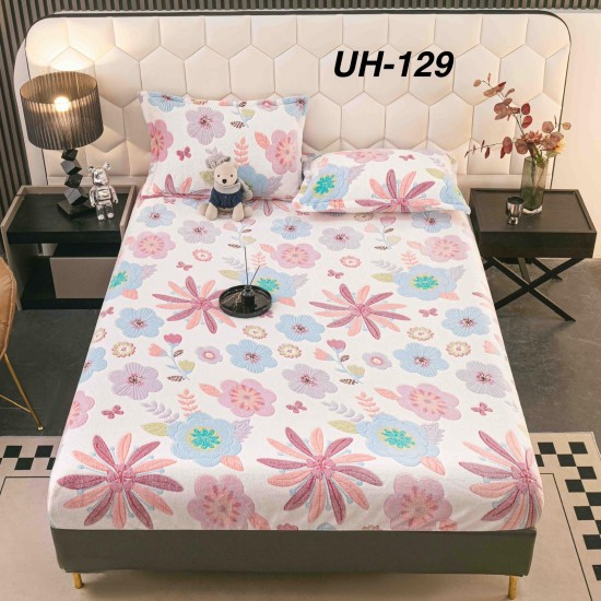 Husa de Pat cu 2 Fete de Perne Cocolino Huse cocolino 2 persoane cu elastic