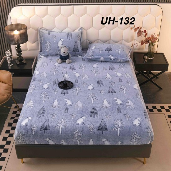 Husa de Pat cu 2 Fete de Perne Cocolino Huse cocolino 2 persoane cu elastic