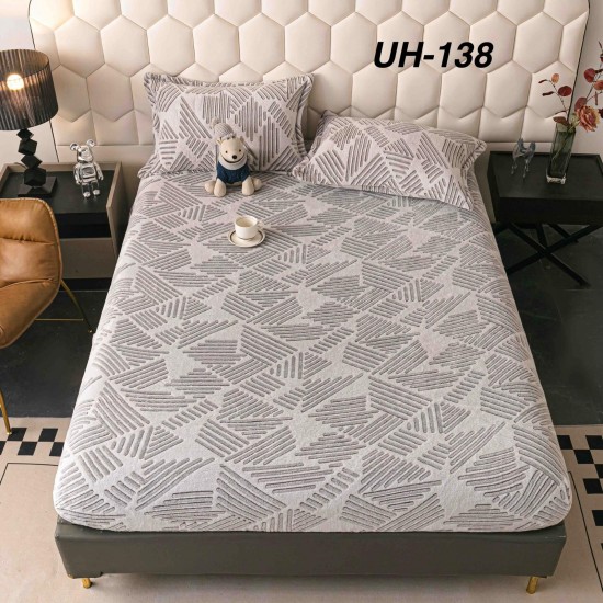 Husa de Pat cu 2 Fete de Perne Cocolino Huse cocolino 2 persoane cu elastic